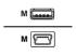 Cisco - USB-kabel - USB (hane) till mini-USB typ B (hane) - Framsidan