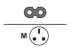 HPE - Strömkabel - BS 1363A (hane) till power IEC 60320 C7 - Framsidan