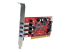 StarTech.com PCI-kortadapter med 4 USB 3.0-portar och SATA/SP4-ström - Vänster vinkel