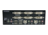 StarTech.com KVM-switch för dubbla DVI-bildskärmar med audio, 2 portar & USB 2.0-hubb - Tillbaka