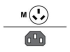 Zebra - Strömkabel - IRAM2073 (GB2099) (hane) till power IEC 60320 C13 - 