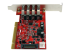 StarTech.com PCI-kortadapter med 4 USB 3.0-portar och SATA/SP4-ström - Höger vinkel